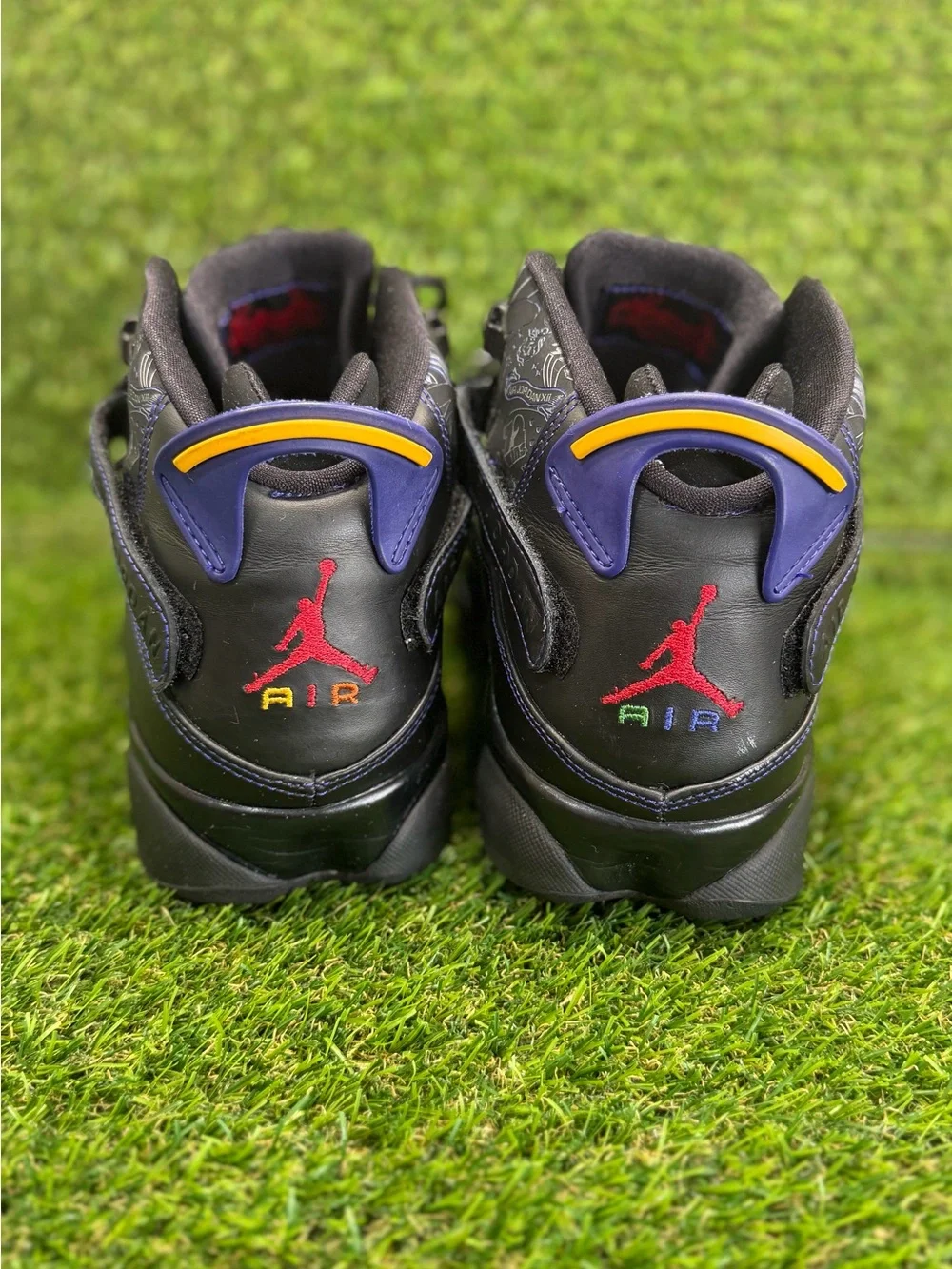 Size 10.5 Nike Jordan 6 Rings Black/Varsity Dark Red Concord Classic 322992 061